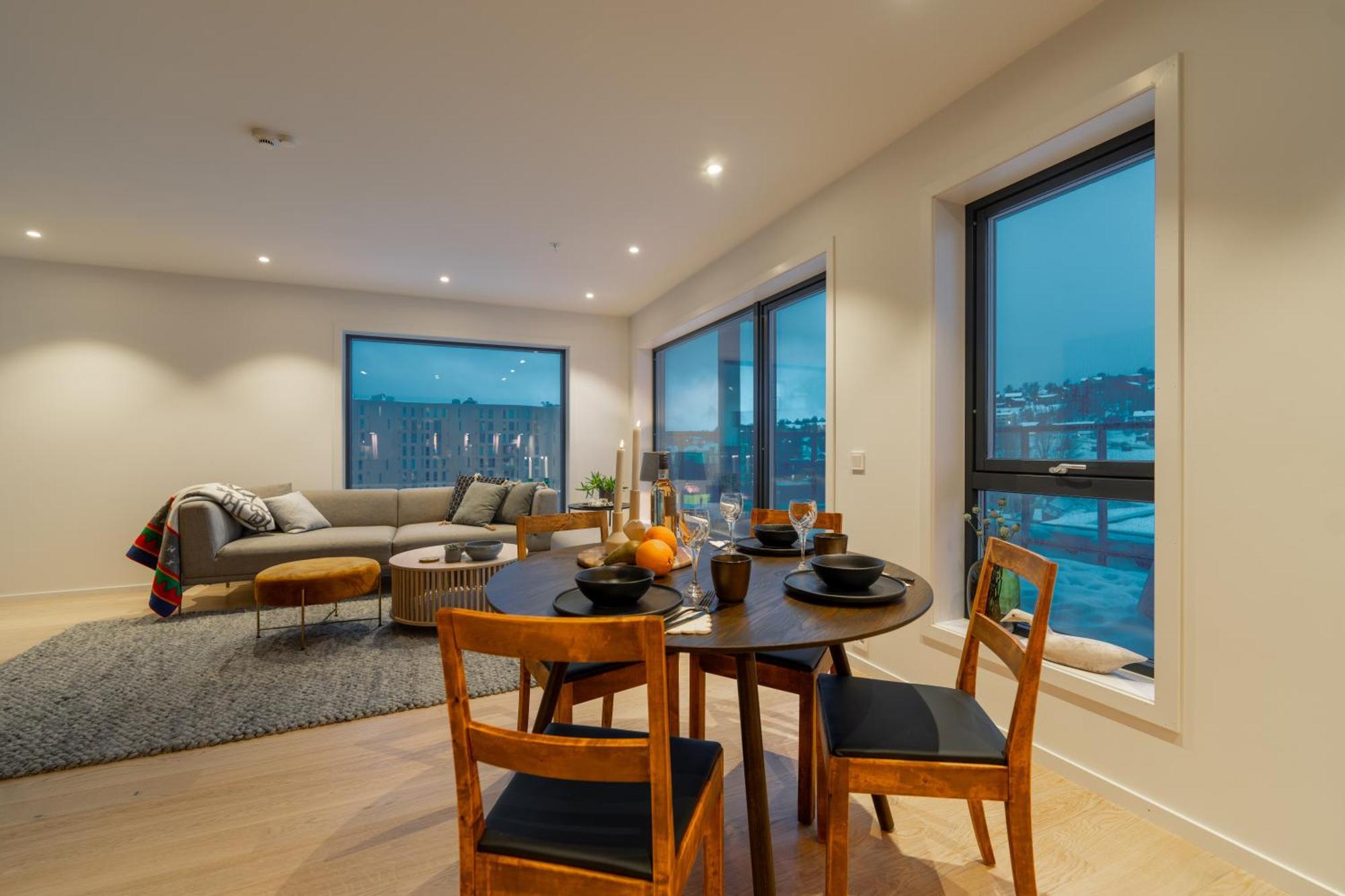 טרומסה Northern Light Apartments - Nyholmen Luxury Penthouse B מראה חיצוני תמונה