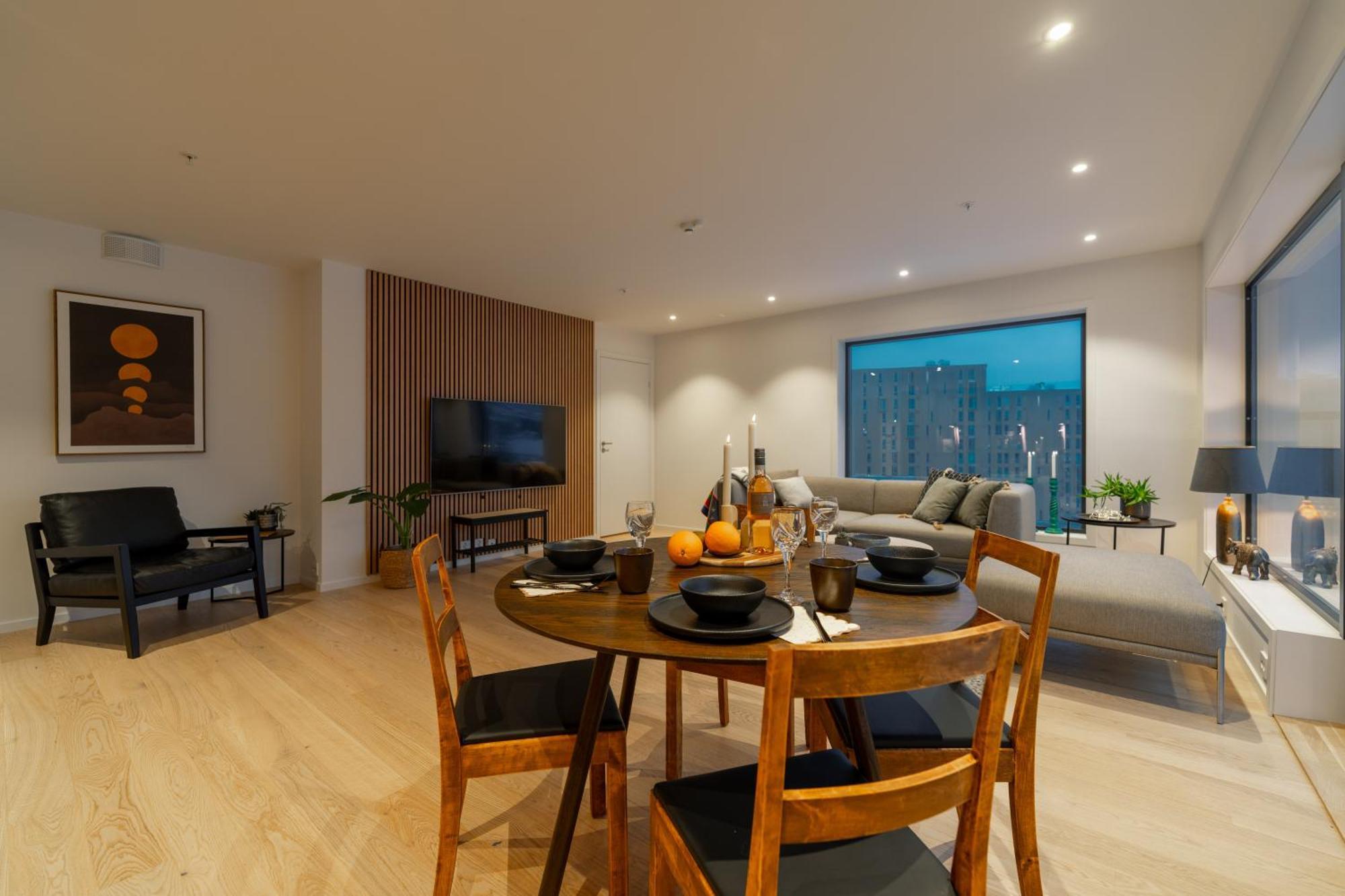 טרומסה Northern Light Apartments - Nyholmen Luxury Penthouse B מראה חיצוני תמונה