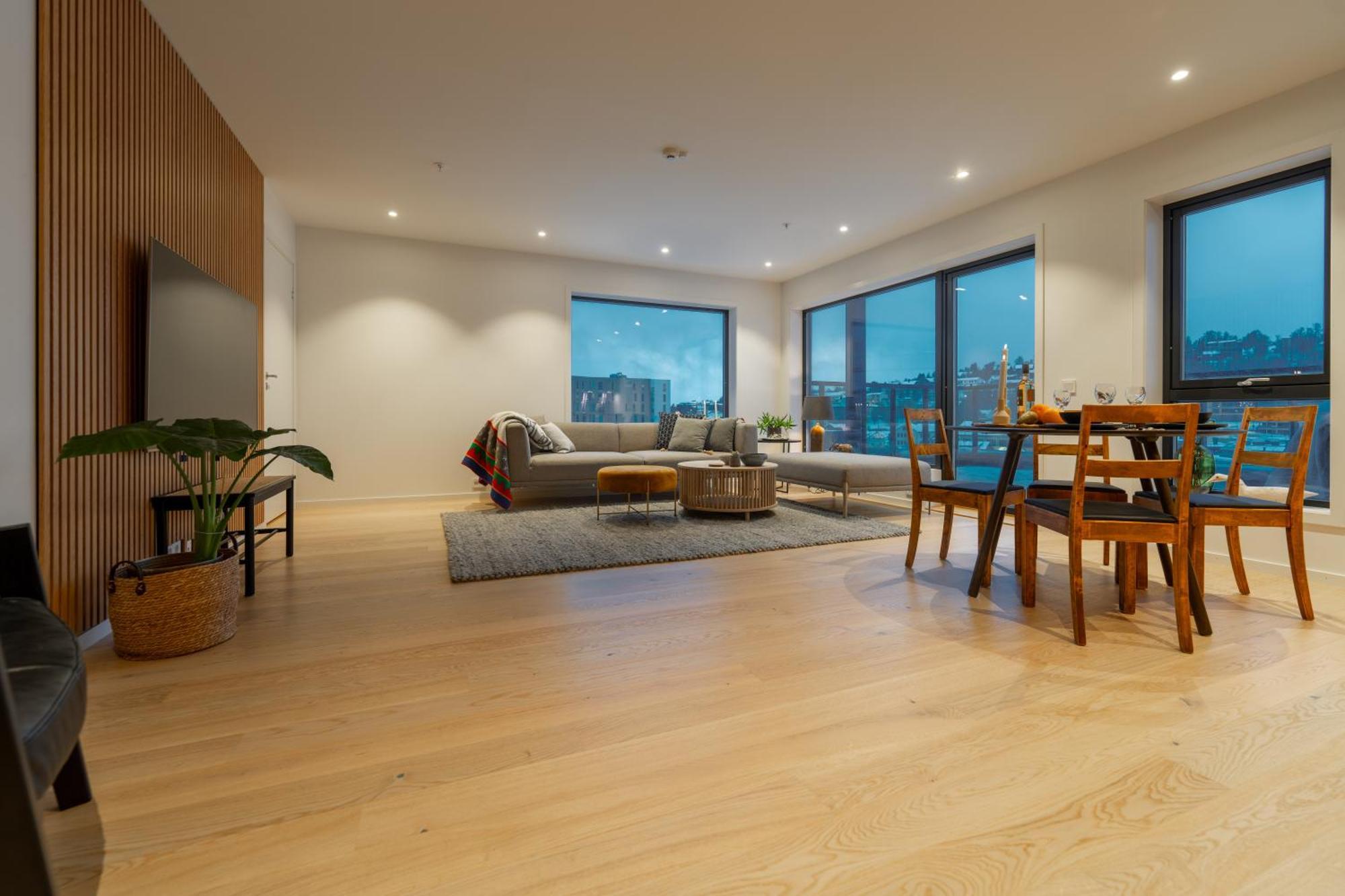 טרומסה Northern Light Apartments - Nyholmen Luxury Penthouse B מראה חיצוני תמונה