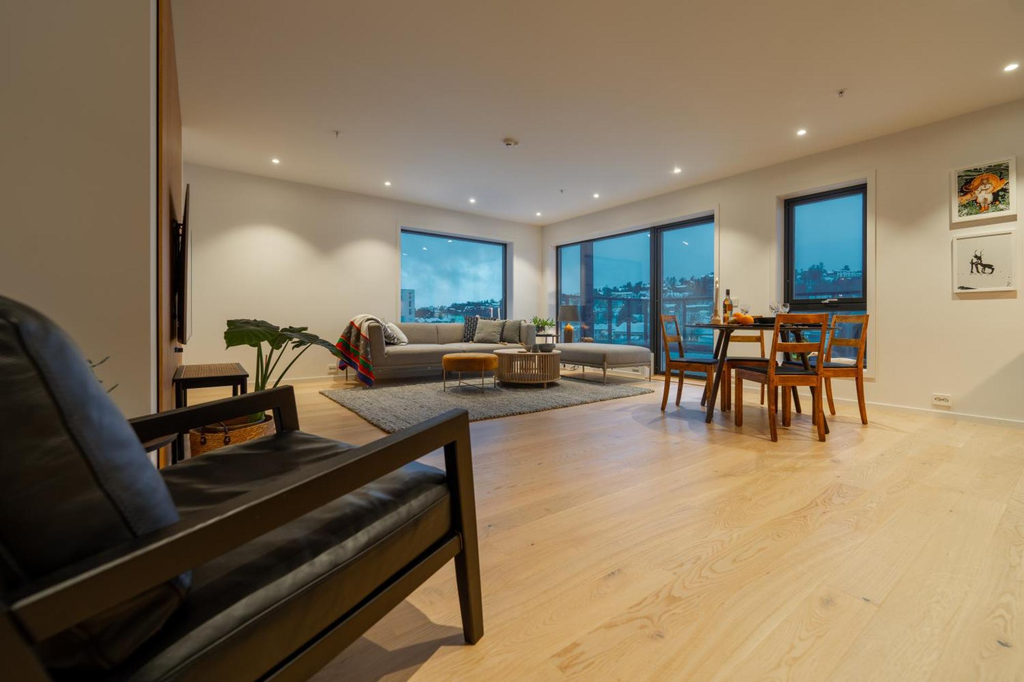 טרומסה Northern Light Apartments - Nyholmen Luxury Penthouse B מראה חיצוני תמונה